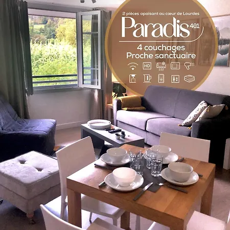 Paradis 401 T2 Apaisant Au Coeur De Lourdes Exterior photo