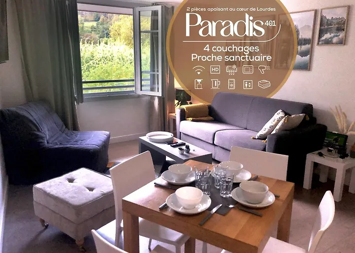 Paradis 401 T2 Apaisant Au Coeur De Lourdes